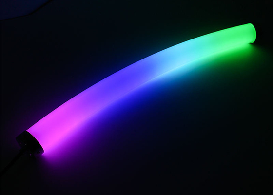 डिजिटल RGB RGBW पिक्सेल एलईडी नियॉन स्ट्रिप DC5V 12V 24V व्यास 40mm पूर्ण रंग