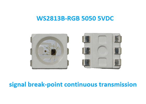 Ws2813 RGB 5050 SMd 5V एलईडी चिप 5V वर्किंग वोल्टेज सिग्नल ब्रेक-पॉइंट निरंतर ट्रांसमिशन एलईडी