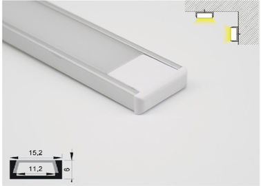Anodized एल्यूमिनियम एलईडी लाइट टाइलबार प्रोफाइल 15 एक्स 6mm एलईडी पट्टी के लिए रैखिक प्रकाश व्यवस्था