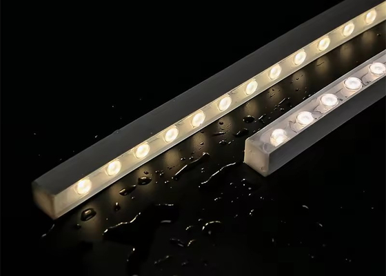 बेंडेबल 16*16 MM लचीला एलईडी रैखिक ऑप्टिकल लेंस DC24V IP65 वाटरप्रूफ वॉल वाशर लाइट