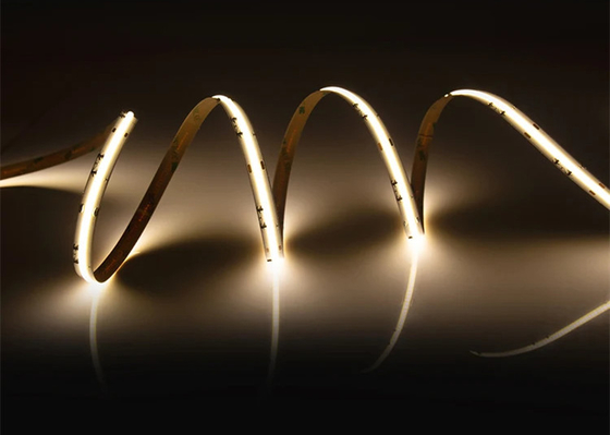 होम डेकोरेशन 20 मीटर कोई वोल्टेज ड्रॉप नहीं 24V 480leds/M कट करने योग्य लचीला उच्च घनत्व COB एलईडी पट्टी