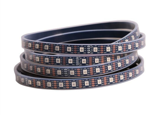 वाटरप्रूफ SK9822/APA102/APA102c RGB LED स्ट्रिप बल्क 60LEDs/M एड्रेसेबल स्मार्ट स्ट्रिप लाइट्स लैंडस्केप DC5V